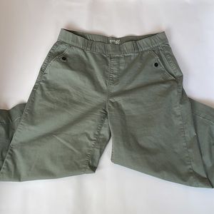 Terra & Sky 0x/14w green crop casual pants